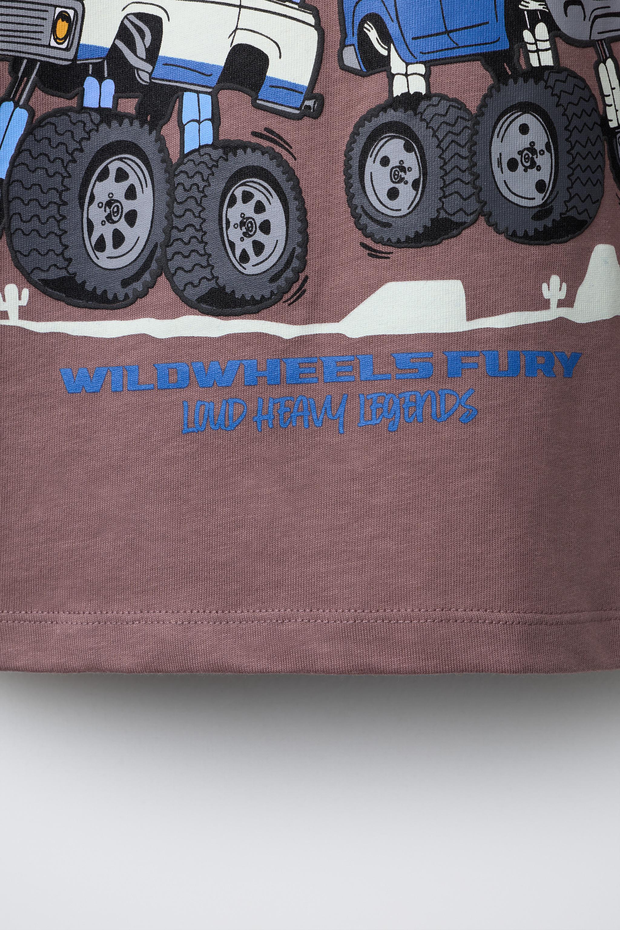 BIG TIRES MONSTERS WHEELS © PRINTED T-SHIRT